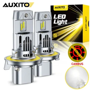 AUXITO 2Pcs 30000LM H13 9008 LED Headlight Canbus High Low Beam for Ford Nissan Kia Jeep Dodge Chevrolet Headlamp with Fan