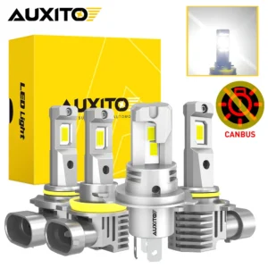 AUXITO 2Pcs Canbus H11 LED Headlight 16000LM 9006 HB4 9005 HB3 H4 9003 LED Car Fog Lights Bulb For Dodge Audi Chevrolet Ford