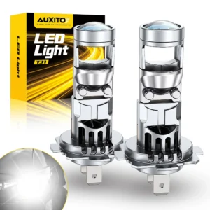 2Pcs AUXITO H7 LED Projector Lens H7 LED Headlight Canbus Car H4 9003 LED Light Bulbs Turbo Lamp Motorcycle Lights ﻿12V 20000LM