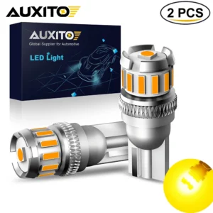 2Pcs W5W T10 Amber Led Canbus Car Interior Light 194 168 Orange LED Map Dome Lamp for Passat VW Sentra Mercedes benz BMW Audi
