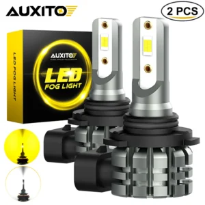 AUXITO 2Pcs 9006 Fog Lights Bulb Hb4 9005 Hb3 H8 H11 Canbus No Error 6500K 3000K Golden Daytime Running Lamp DRL Led Car Lamps