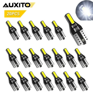 20/10/2Pcs W5W T10 LED Bulbs Car Interior Light 194 168 LED Auto Signal Lamp for Audi A3 A4 Volkswagen Golf 5 6 7Passat Mazda 2