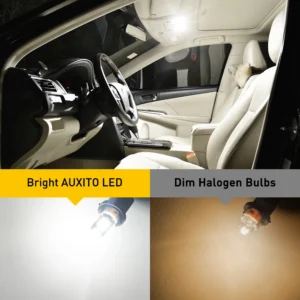 AUXITO 10Pcs W5W T10 WY5W LED Bulbs Canbus 194 501 168 LED Car Wedge Parking Position Interior Light Auto License Plate Lamp 12V