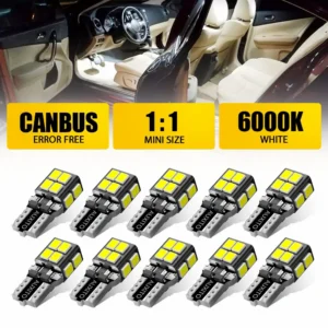 AUXITO 10/8/6/4Pcs W5W T10 LED Bulbs Canbus Led Signal Lamp 501 194 168 5W5 Bulbs Car Parking Position Dome Read Interior Light