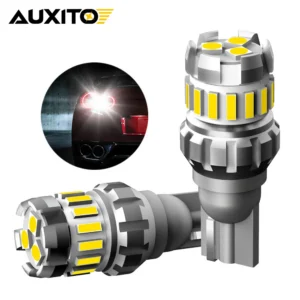 AUXITO 2Pcs T15 W16W LED Reverse Lights Canbus T10 W5W 168 194 LED Car Interior Light Side Marker License Plate Parking Lamp