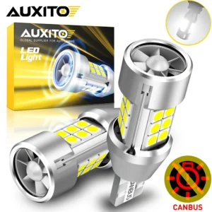 AUXITO 2Pcs W16W T15 LED Bulbs Canbus LED Backup Light 921 912 T16 LED Bulbs No Error With Fan High Power 32W 6500K White 12V