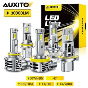 AUXITO 2Pcs Canbus H8 H11 LED Headlight 30000LM High Power Bulbs H1 H7 9005 HB3 9006 HB4 9007 9008 9003 H4 H13 High Low Beam