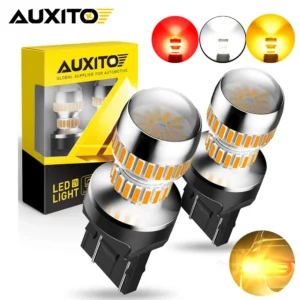 AUXITO 2Pcs CANBUS 1156 BA15S 7443 LED Brake Light T20 W21/5W  7440 3157 3157 1157 Bulb Car Tail Brake Parking Reversing Light