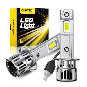 AUXITO Canbus H1 LED Headlight Bulb 30000LM 70W High Power 6500K 12V H1 LED Lights for Car Head Lamps Driving Running Lamp 2Pcs