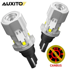 AUXITO 2Pcs T15 W16W 921 912 T16 LED Bulbs Canbus High Power 6500K White Super Bright 1200LM Replace for Car Reversing Light 12V