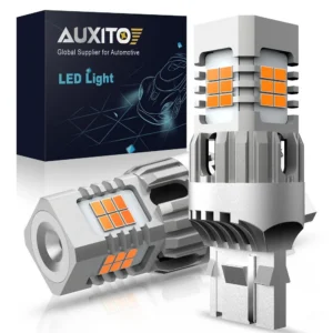 AUXITO 2Pcs Canbus 7440 LED Turn Signal Light Error Free T20 W21W 1156 T25 3157 3156 No Strobe Flash Car Lamp for Toyota BMW VW