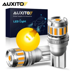 2Pcs T10 Amber Led Canbus Car Interior Light LED Lamp W5W 194 Bulb for Volvo Kia Peugeot Mitsubishi Renault Lada 6500K 12V