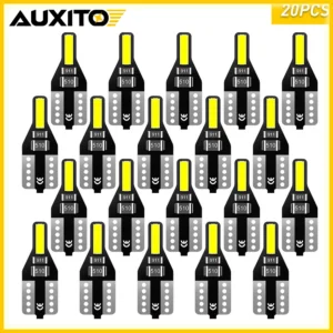 20Pcs W5W T10 LED Bulbs Car Interior Light 168 2825 194 LED Bulb 6000k White For Honda Civic Camry Toyota Corolla E150 Hyundai