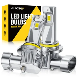AUXITO 2Pcs 9005 HB3 LED Headlight H11 H9 H8 9006 HB4 Fog Light Bulb Wireless Plug&Play Car Lights Headlamp