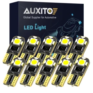 10x Led Car Lamp T10 W5W Led Bulb Interior Reading Dome Light No Error 12V Super Bright for Nissan bmw mini Renault Opel Peugoet