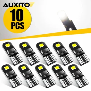 AUXITO 10/8/6/4/2Pcs W5W T10 Canbus Interior Light No Error Bulb 194 168 175 2825 Car Led Instrument Light Bulb Lamp 6000K 12V