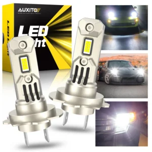 AUXITO 2Pcs H7 Car LED Headlights Canbus No Error 100W 20000LM Wireless 1:1 Size LED Bulbs Plug And Play Headlamp for VW BMW