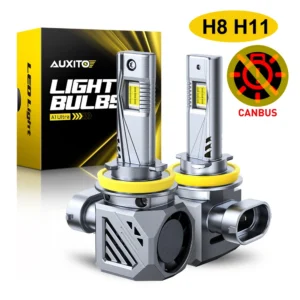 2Pcs AUXITO H11 H8 LED Headlights Turbo Canbus White 80W High Power For Toyota Ford Honda H8 H9 H11 LED Headlight Kit No Error