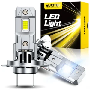 AUXITO 2Pcs 30000LM H7 LED Headlight Bulb Car Headlamp Auto Mini Canbus H7 Led Bulb Turbo Light 6500K For Chevrolet Kia Hyundai