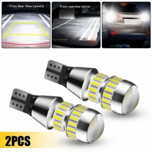 AUXITO 2Pcs Canbus T15 LED W16W LED Backup Light Reserve Lamp High Power 4014SMD No Error For Tail Signal Lamp 921 912 LED Bulb