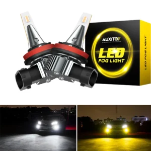 2Pcs Canbus H8 H11 H9 LED Fog Light Bulbs H10 H16 H27 880 881 LED CSP DRL H3 5202 PSX26W PSX24W Car Driving Lamp White Yellow