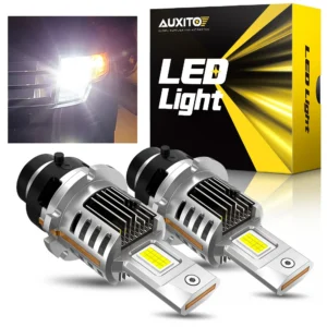 AUXITO 2Pcs D SERIES D2S D4S LED Headlights Bulb Canbus Turbo Lights Car Lamps ID Xenon Lights Upgrade 1:1 Plug Play Auto Lamp