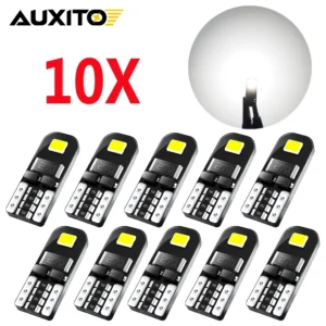 AUXITO 10/2Pcs LED T10 W5W 194 501 168 2825 LED Canbus No Error Car Interior Light Super Bright 2400LM 12V 5W5 Auto Bulbs Lamp