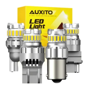 AUXITO 2Pcs Canbus P21W 1156 BA15S LED Bulb T20 7443 W21/5W 7440 W21W 1157 3157 LED Lamps For Audi Ford Focus Mk2 Jeep Honda VW