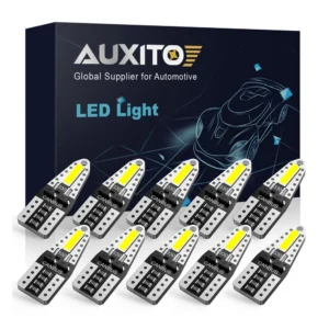 AUXITO 10Pcs T10 W5W LED Canbus 168 194 Car Lights 6000K No Error For Car Reverse Interior Accessories Lamps Door Light Bulb 12V