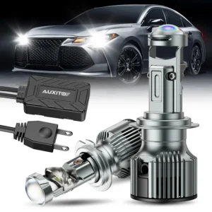 2Pcs AUXITO Projector H7 H8 H11 H4 LED Canbus Headlight With Lens For VW Volvo Ford Kia Hyundai 12V Turbo Spotlight Kit for LHD