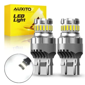 AUXITO 2Pcs Canbus T20 7443 LED Light Reverse Backup Tail Parking Light 7440 W21W W21/5W Auto Bulb 6500K White 12V